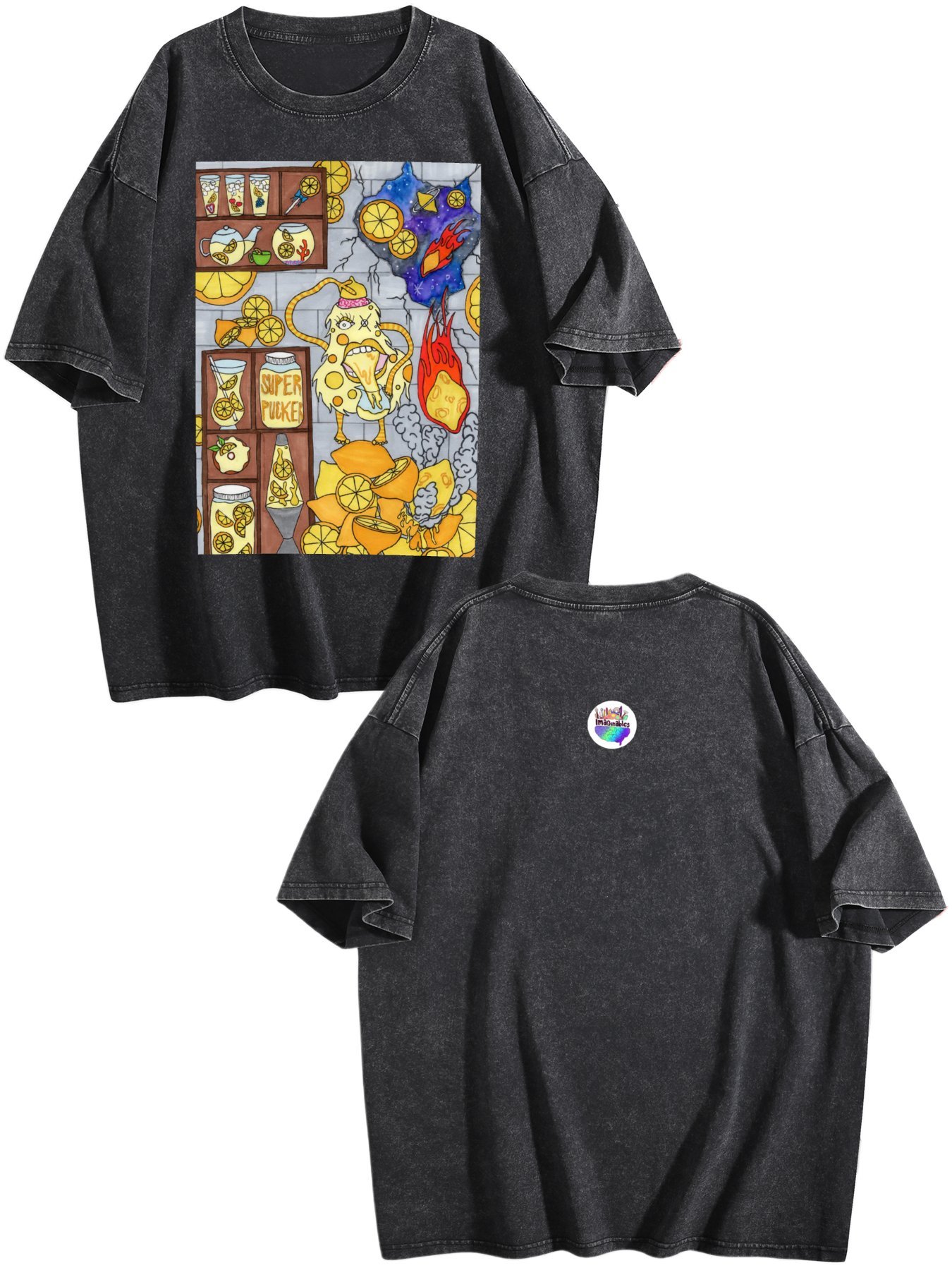 Lemon Gremlin Vintage Wash Tee – (Made in USA)