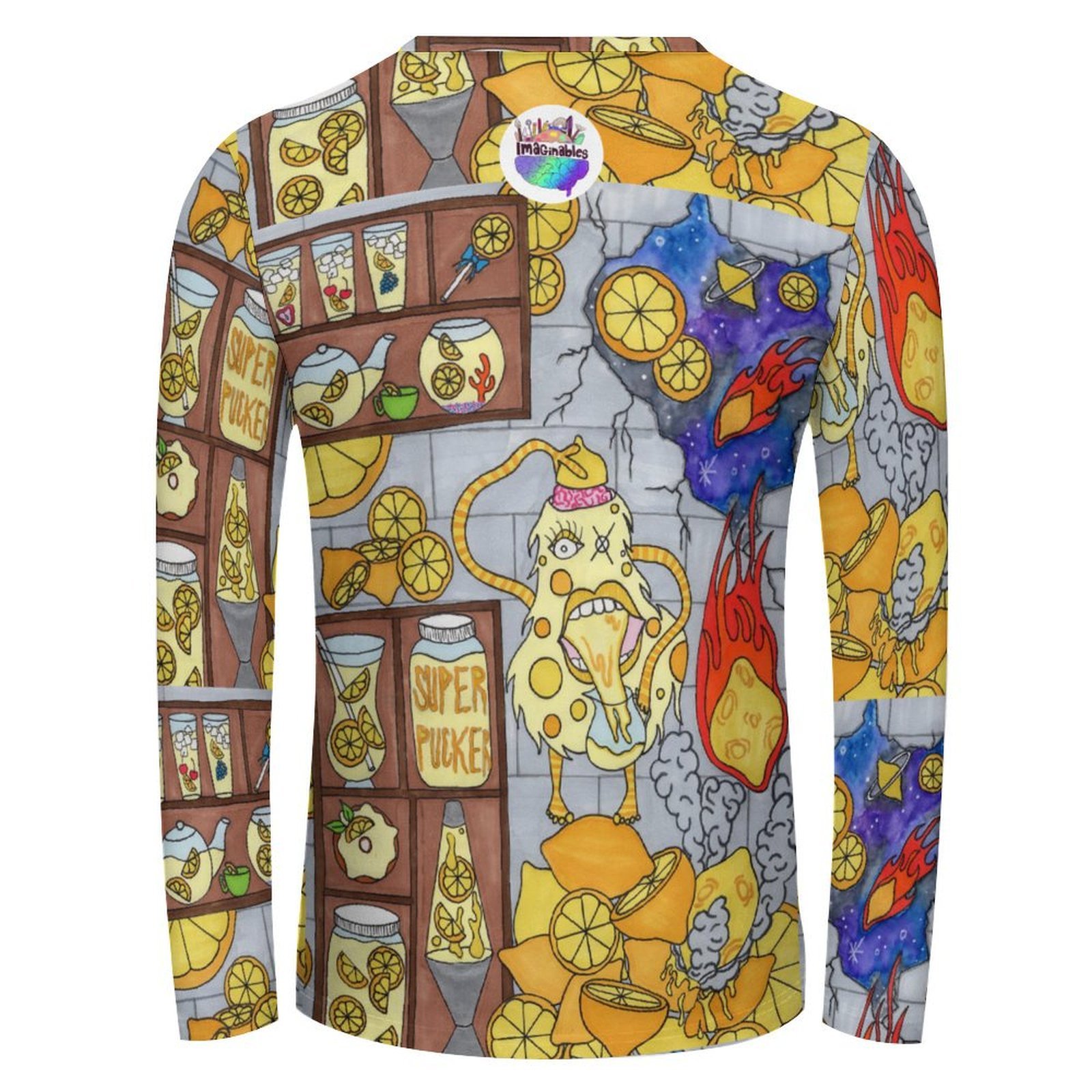 Lemon Gremlin Long Sleeve Cotton T-shirt - Image 2