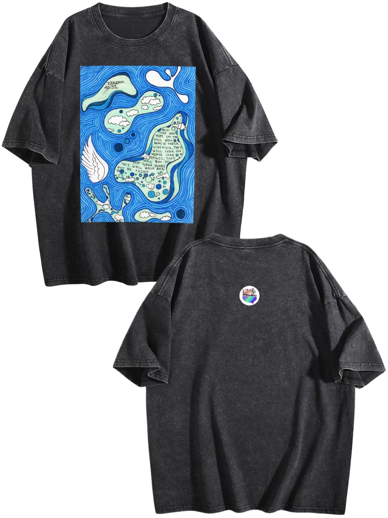 Isaiah 40:31 Vintage Wash Tee – (Made in USA)