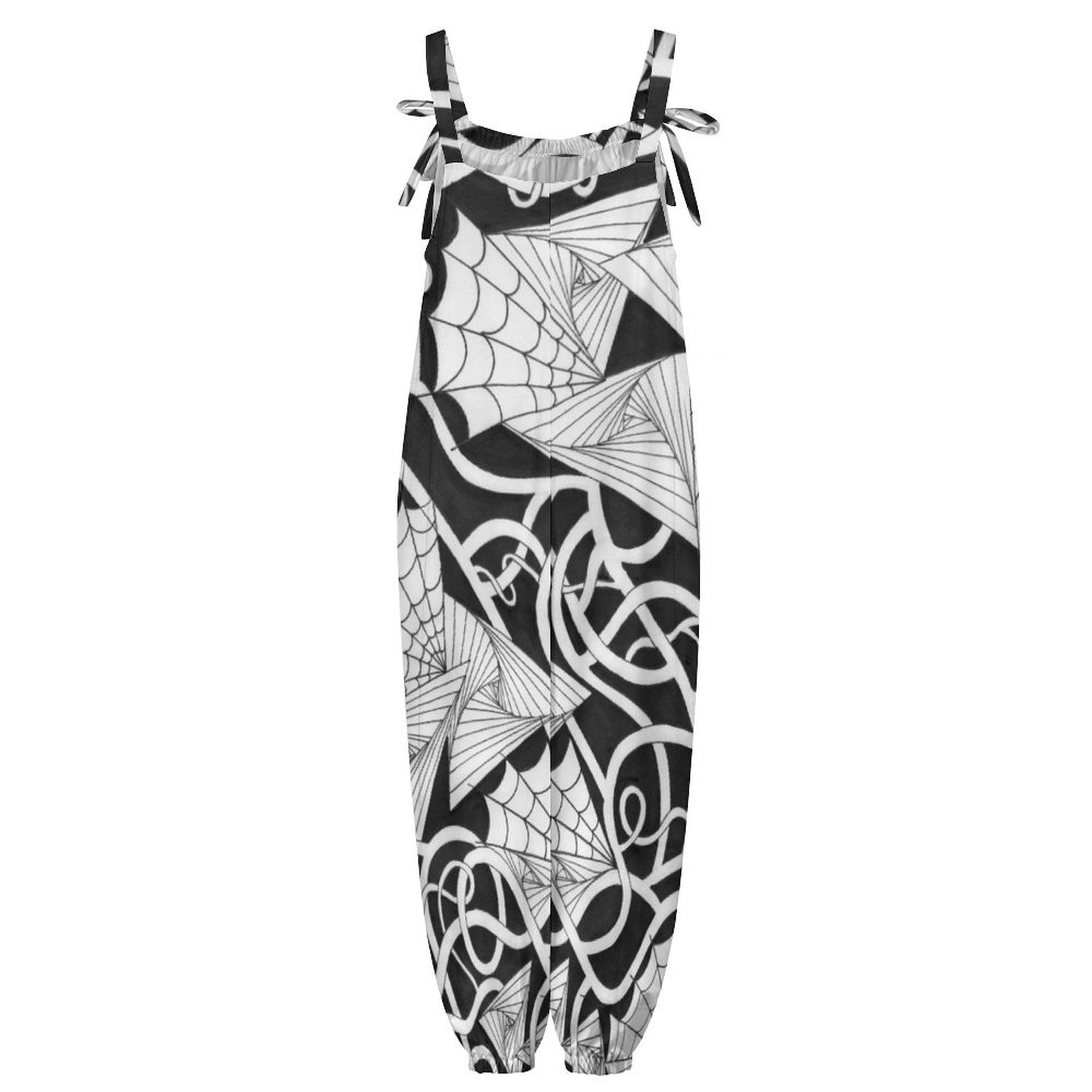 Spider Webs N Things Baggy Suspender Jumpsuit - Image 3