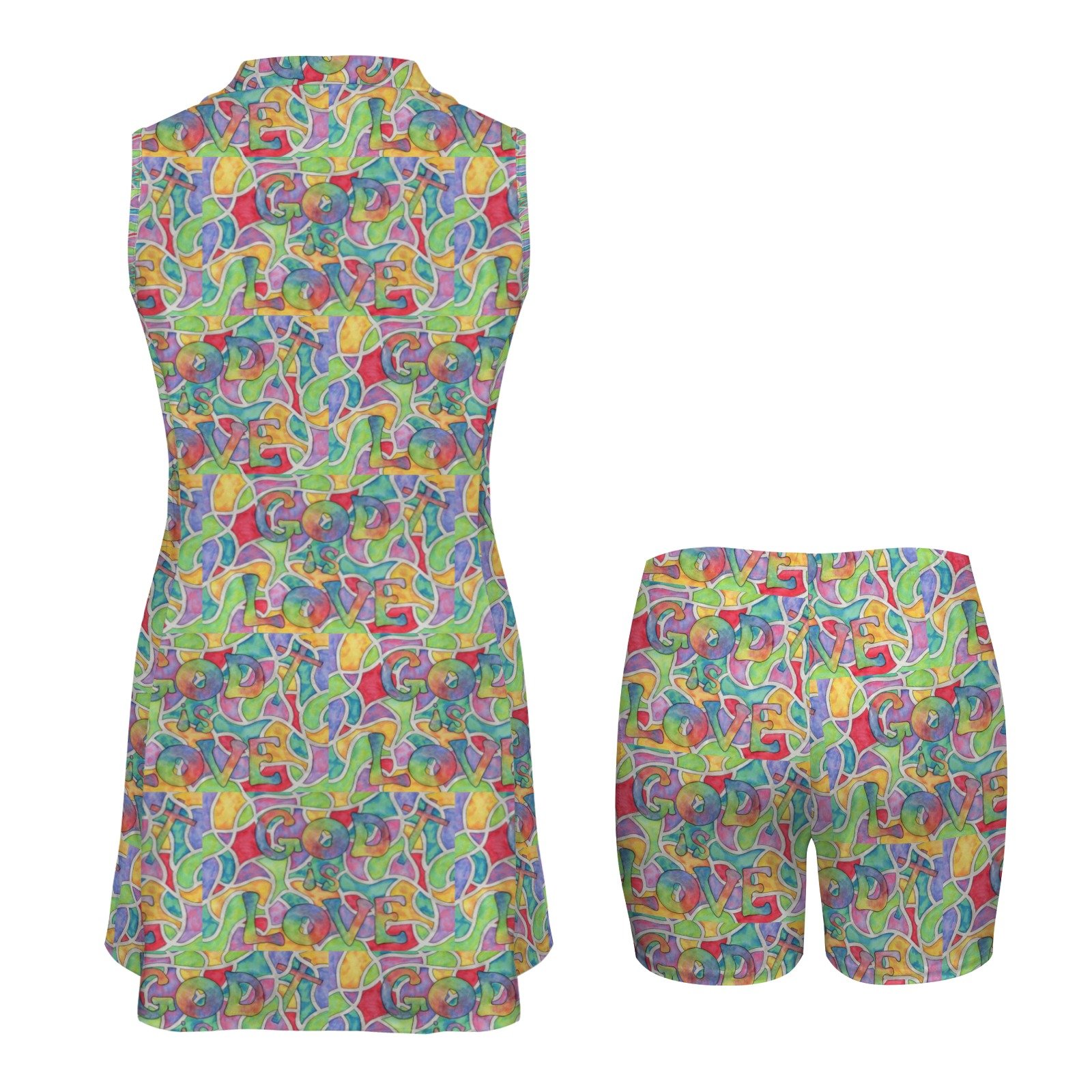 God Is Love Active Wear Dress Set - Image 5