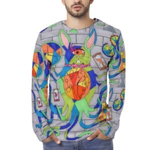 What Time? Rabbit Long Sleeve Cotton T-shirt