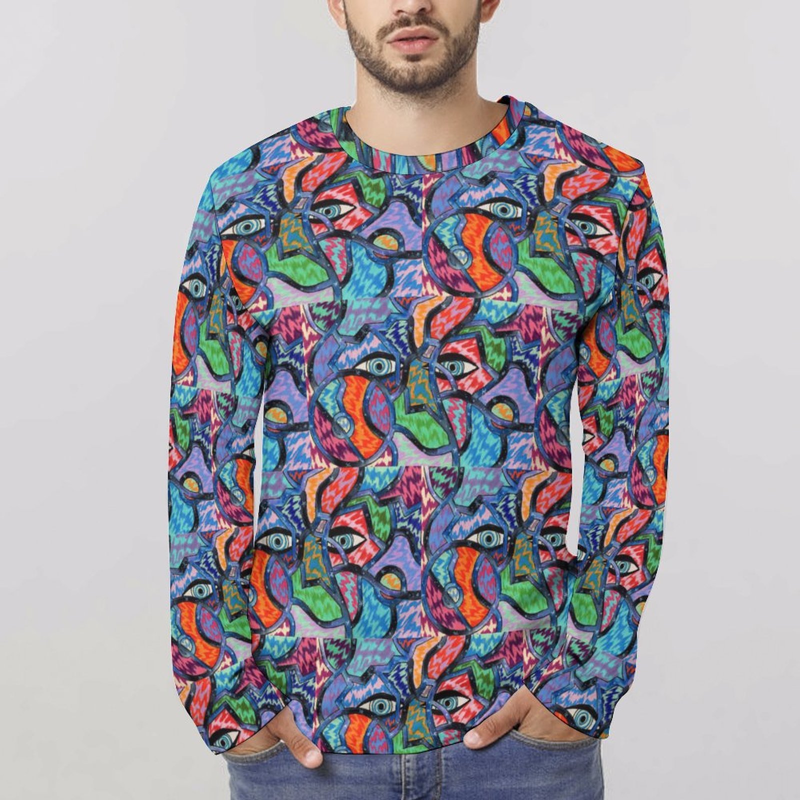 Soul Seer Long Sleeve Cotton T-shirt - Image 3