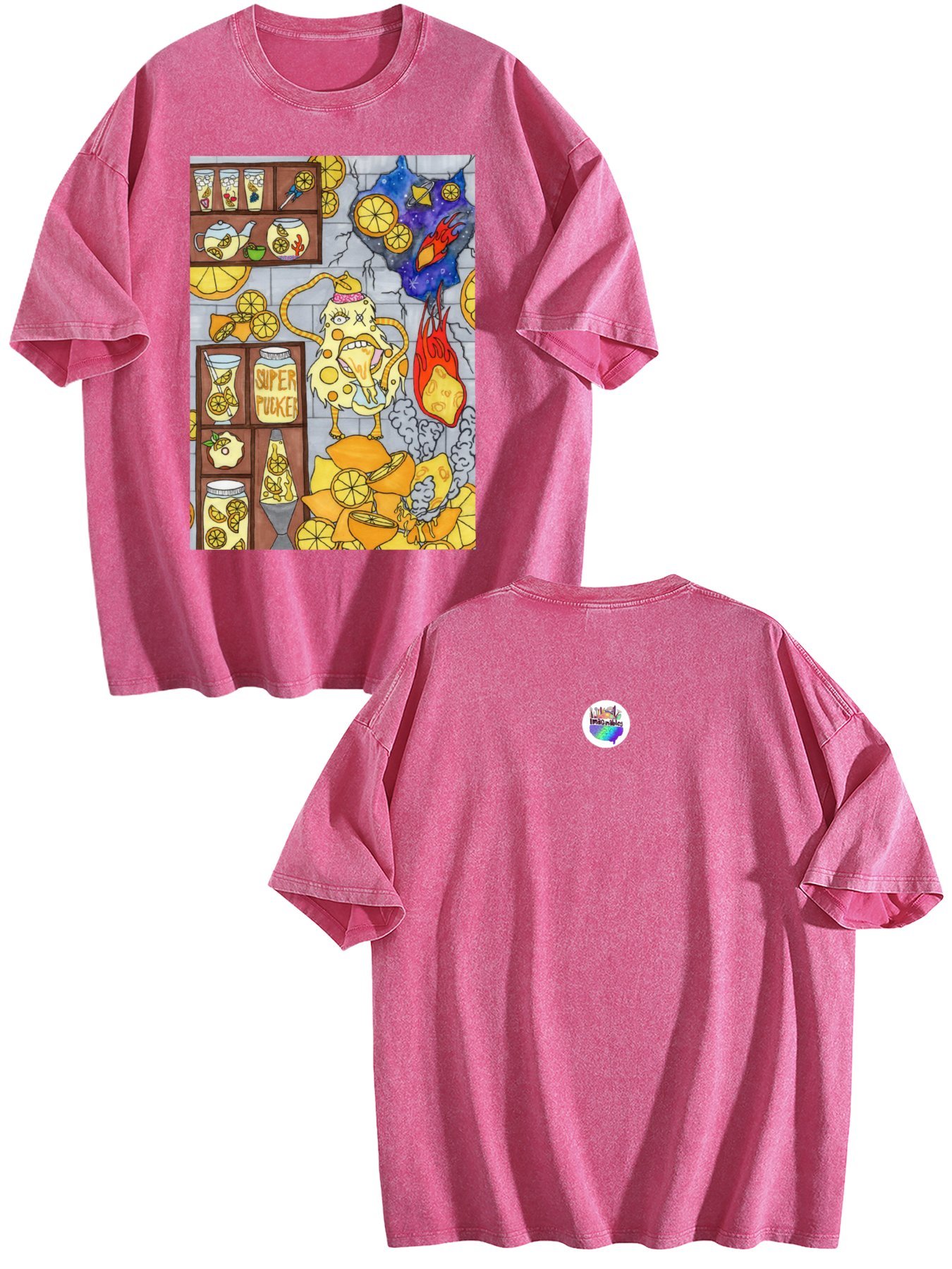 Lemon Gremlin Vintage Wash Tee – (Made in USA) - Image 4