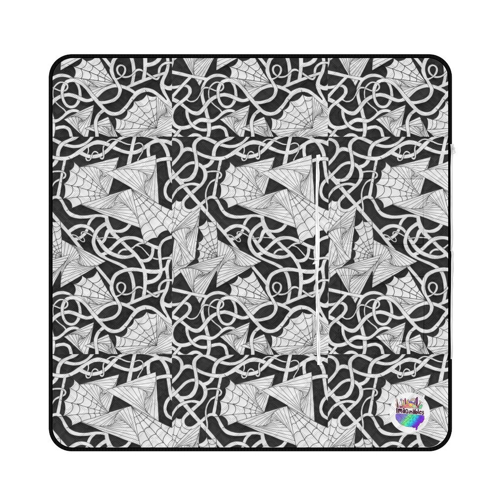 Spider Webs n Things Zipper Picnic Mat(150*150)