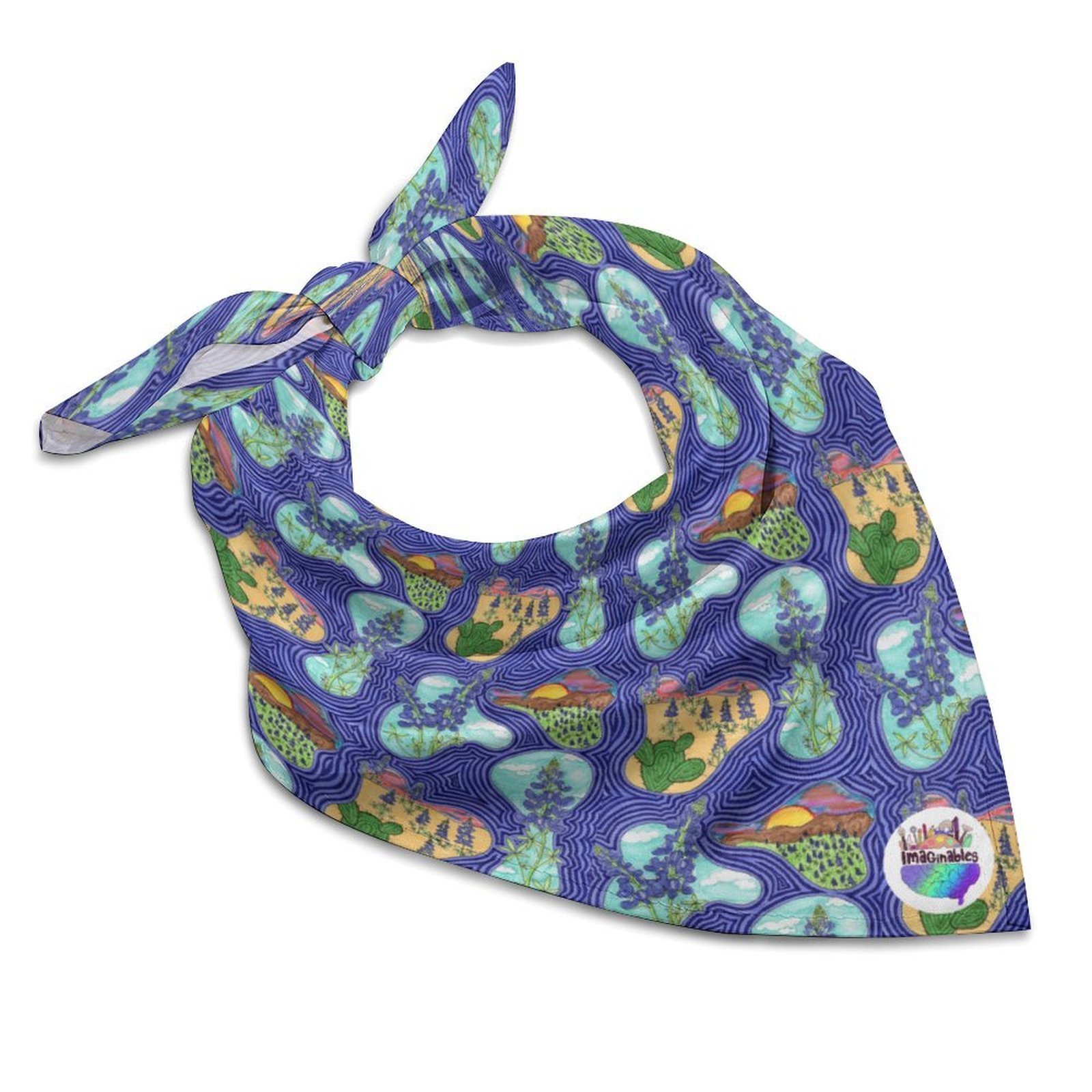 Texas Blue Bonnets Bandana