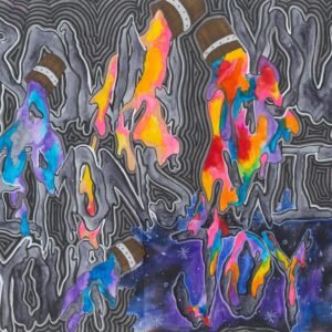 drown your demons with your joy art print