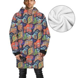 The Other Room Men Mid-length Fleece-lined Jacket(Model H69)