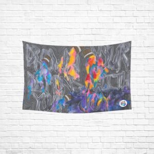 Drown Your Demons In Your Joy Polyester Peach Skin Wall Tapestry 60" x 40"