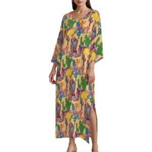 Texas Sunsets Kaftan Midi Dress