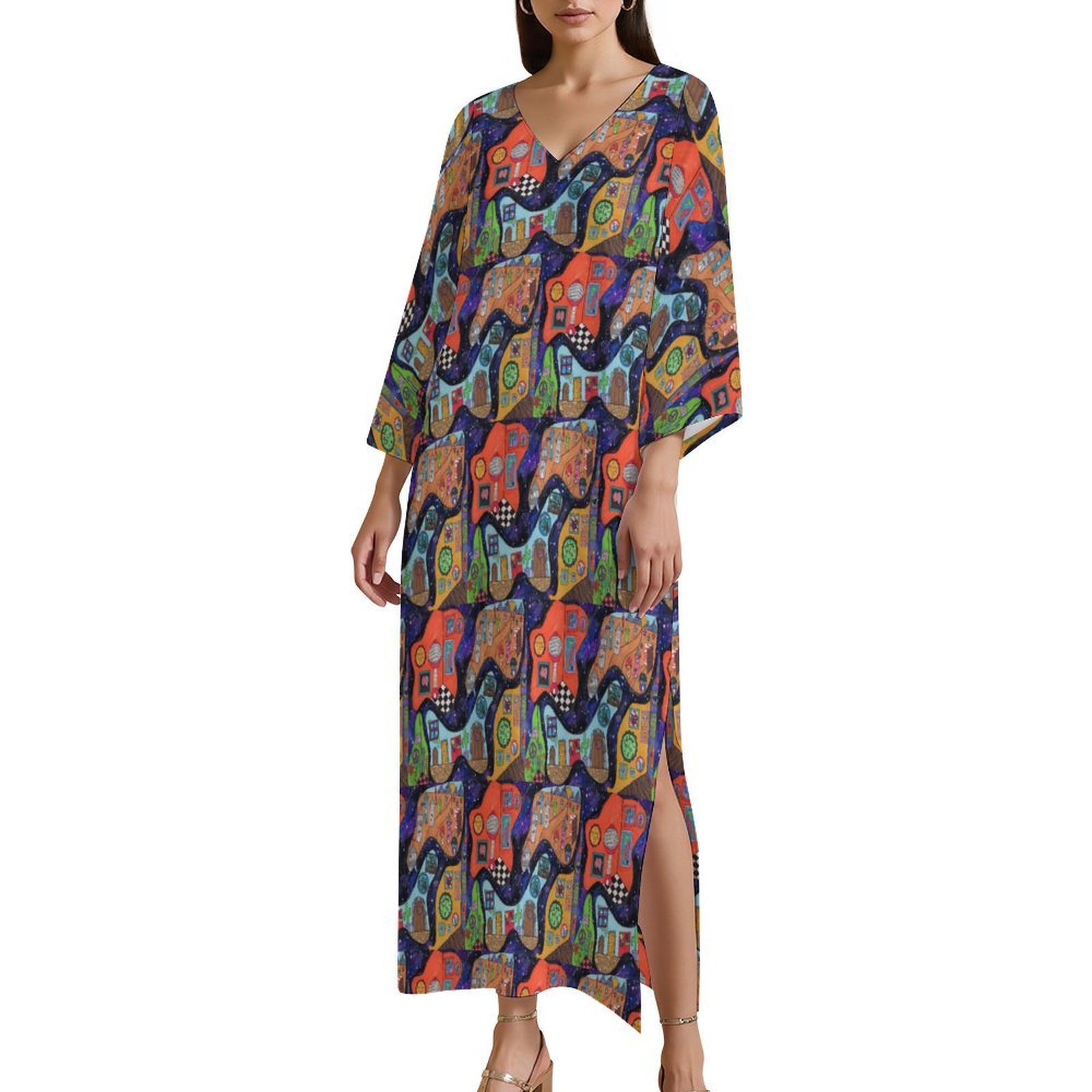 Kaftan Midi Dress