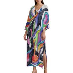 Light Prevails Kaftan Midi Dress