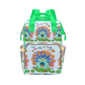 Tea Time Peafrock Multi-Function Backpack(Model1688)