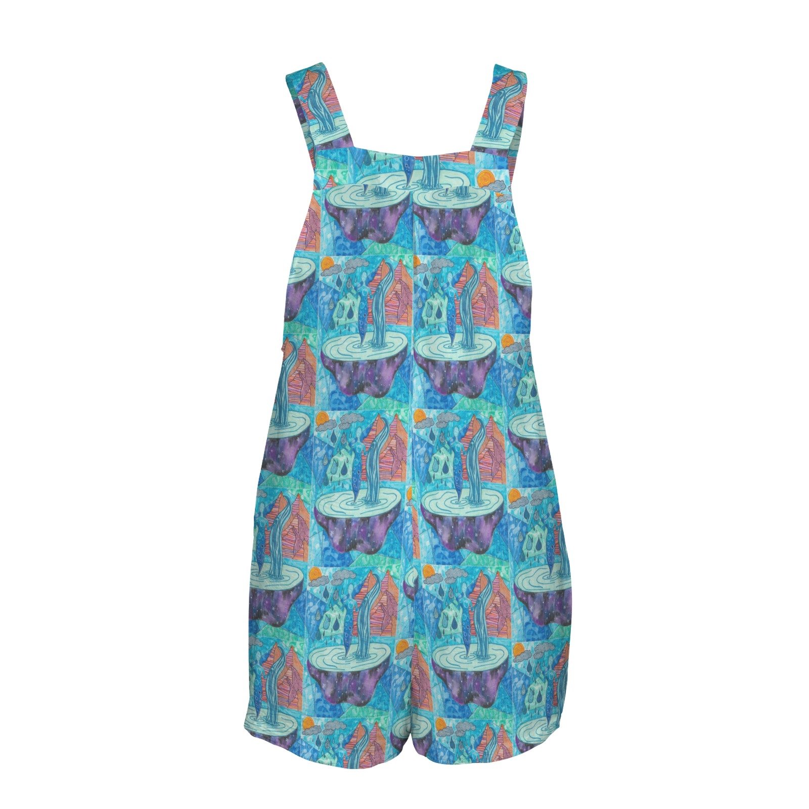 Aqua soul Pocket Bib Short Romper - Image 5