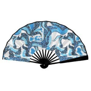 Ocean Breeze Double-Sided Custom Folding Fan