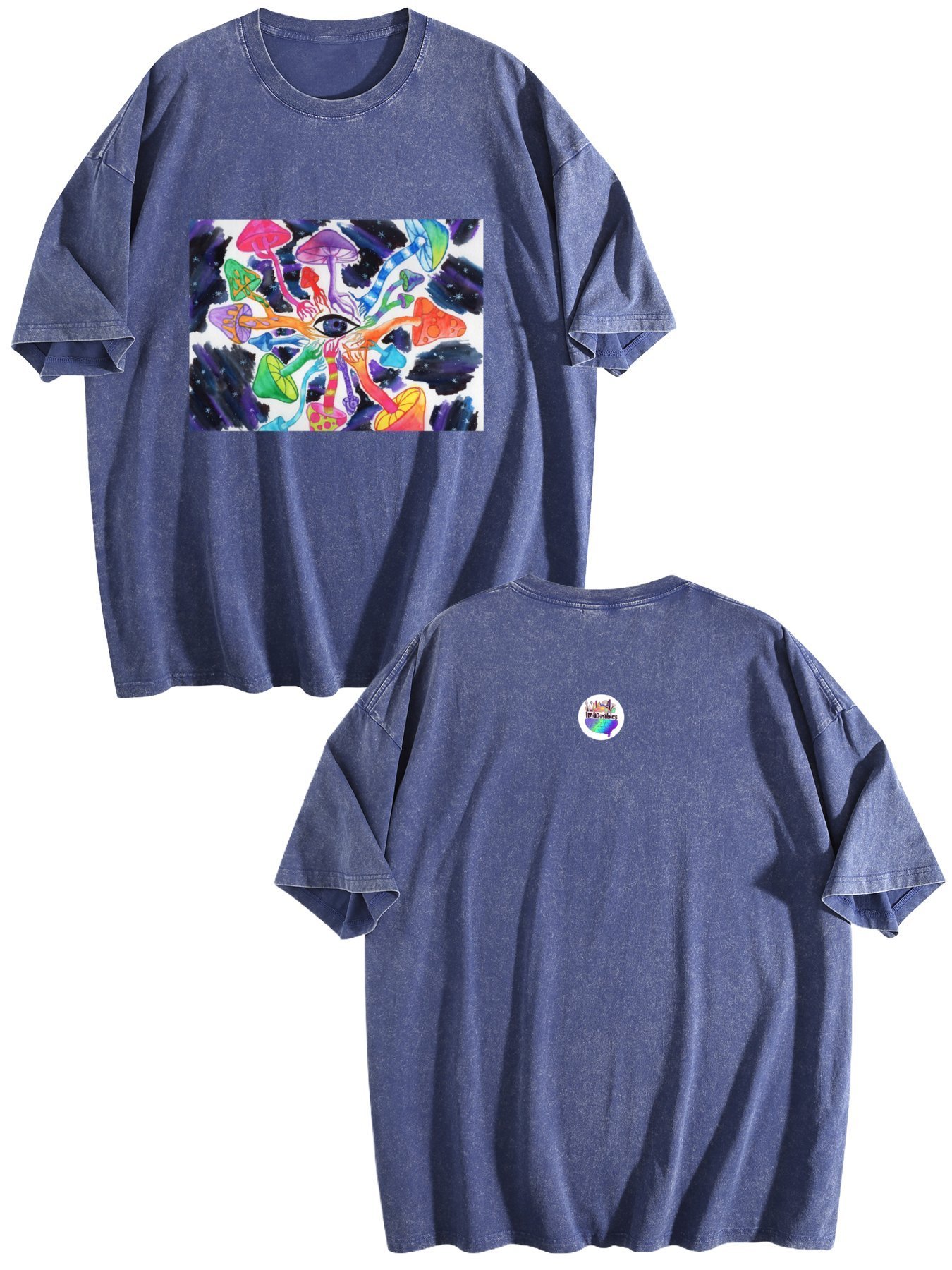 Psilocybin Circle Vintage Wash Tee | Ships from USA - Image 8