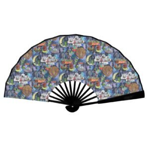 Tubular Travels Double-Sided Custom Folding Fan