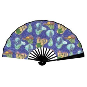 Texas Blue Bonnets Double-Sided Custom Folding Fan