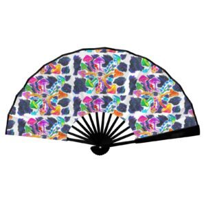 Psilocybin circle Double-Sided Custom Folding Fan