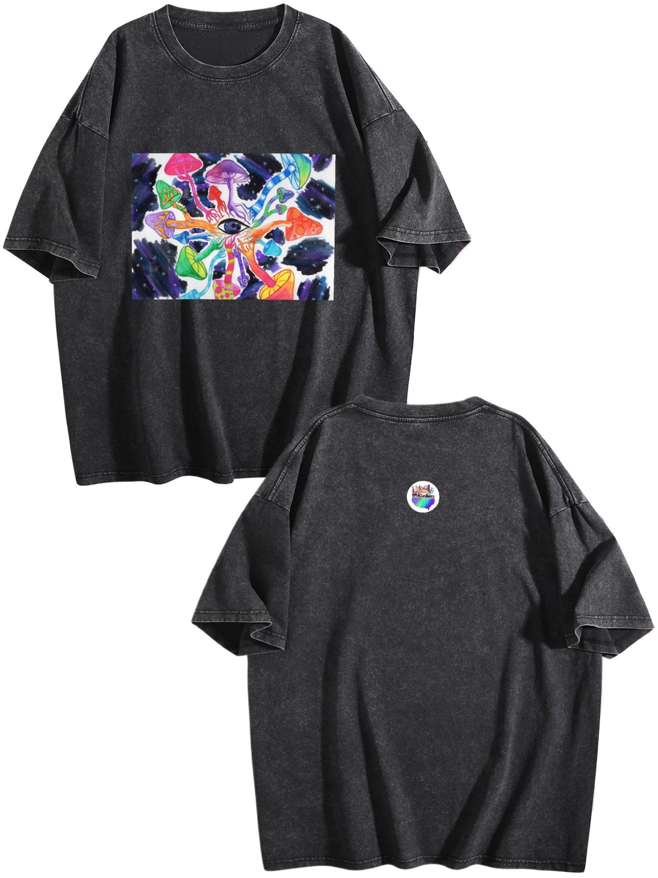 Psilocybin Circle Vintage Wash Tee | Ships from USA