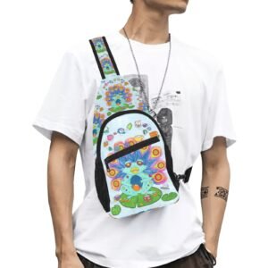 Peafrock All Over Print Chest Bag(Model1719)