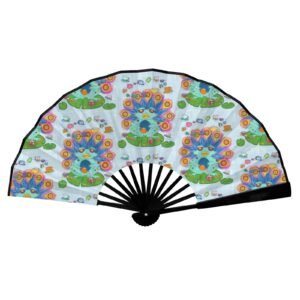 Peafrock Double-Sided Custom Folding Fan