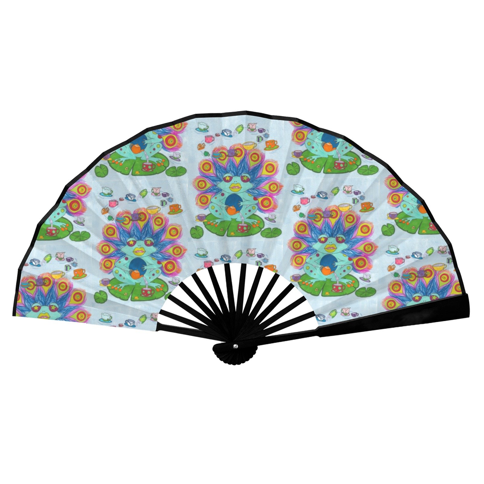 Peafrock Double-Sided Custom Folding Fan