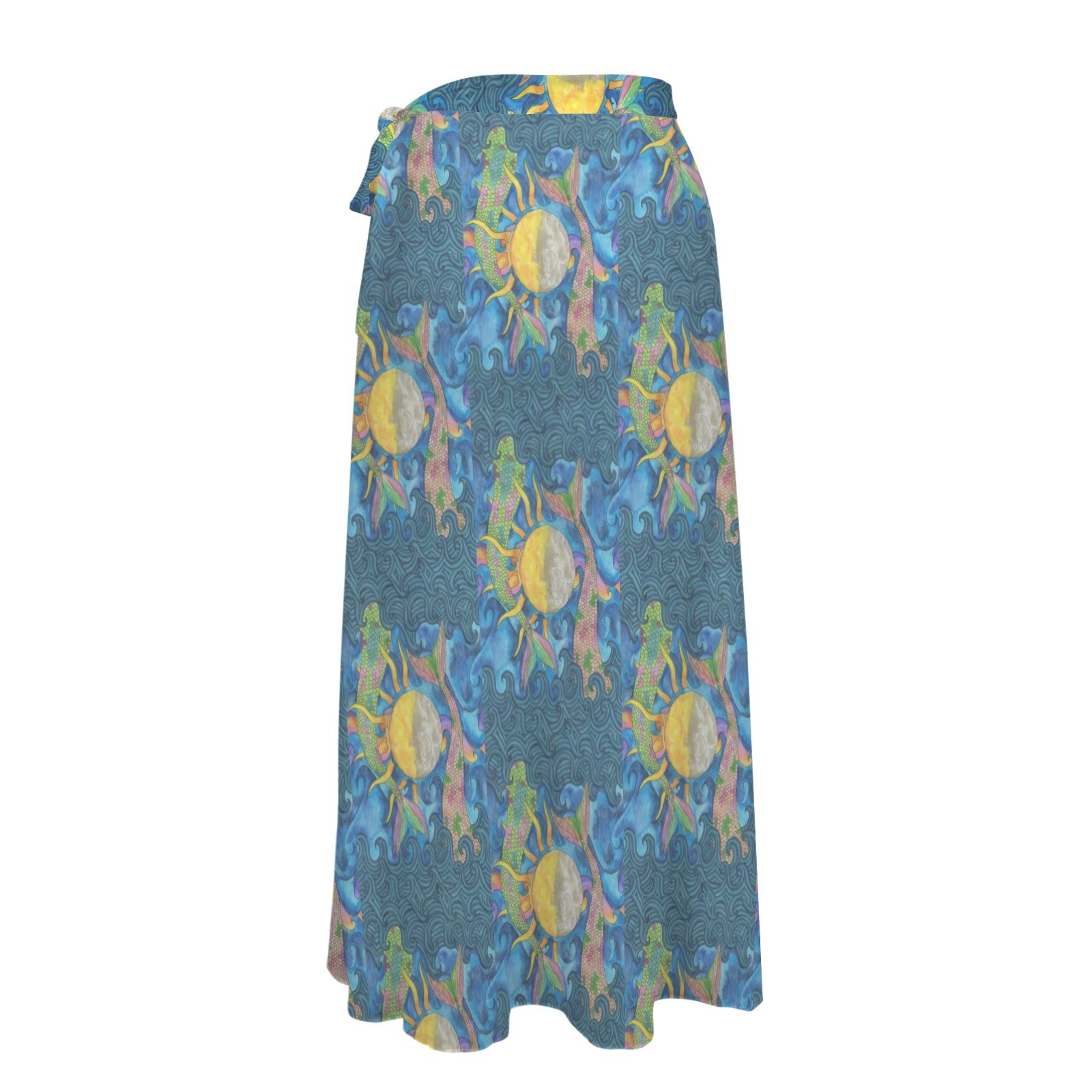 Mermaid Tales Knotted Long Swimwear Cover Up - Image 5