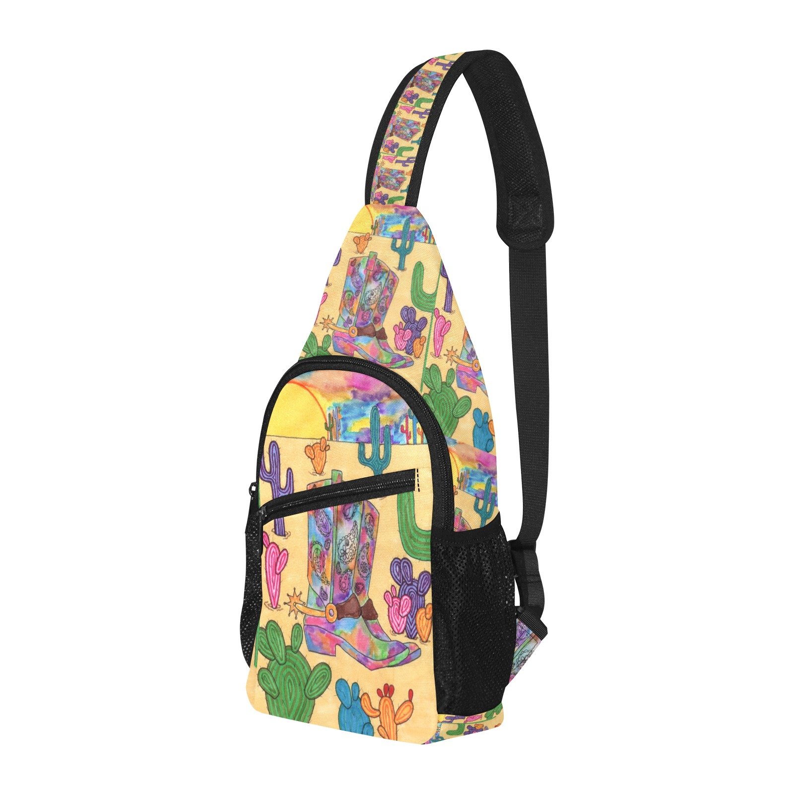 Texas Sunsets All Over Print Chest Bag(Model1719) - Image 3