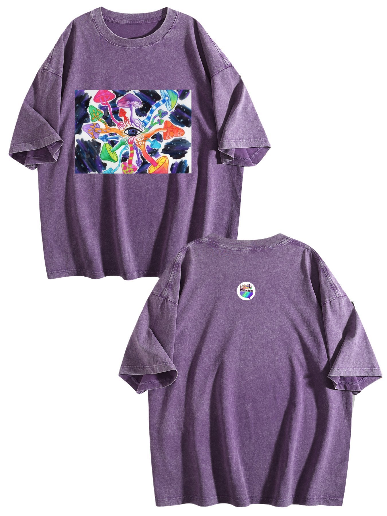 Psilocybin Circle Vintage Wash Tee | Ships from USA - Image 7