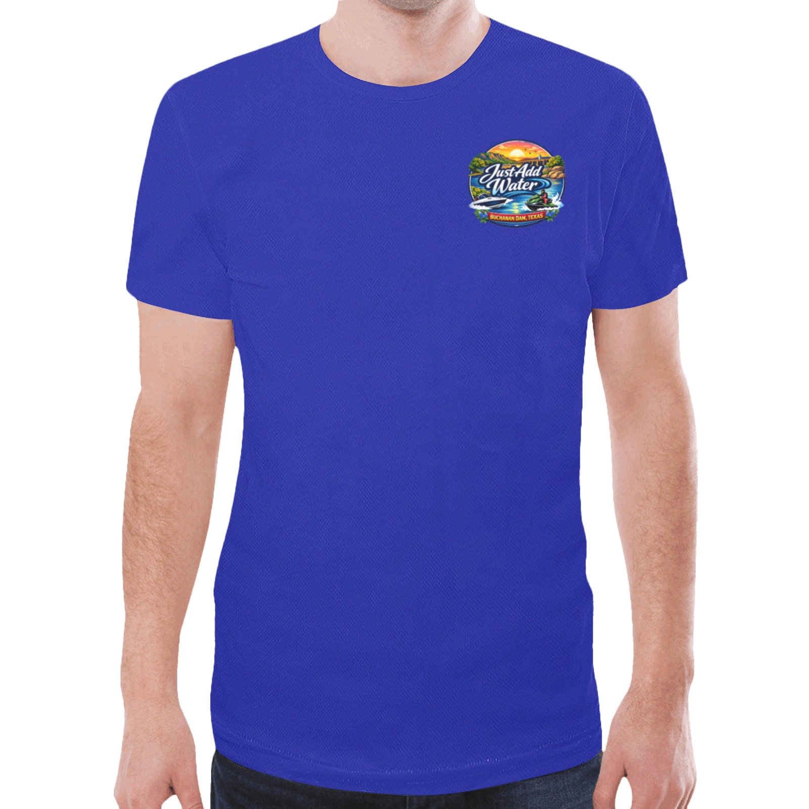 Just add water merch front n back logo Custom Mens All Over Print T-shirt ( Model T45 )