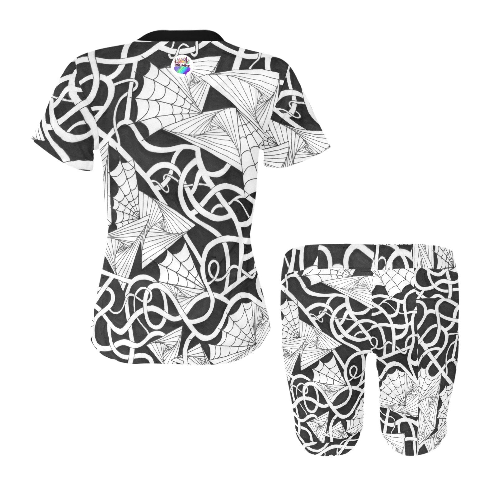 Spider Webs n Things Womens Active Wear Set(ModelSets 03) - Image 4