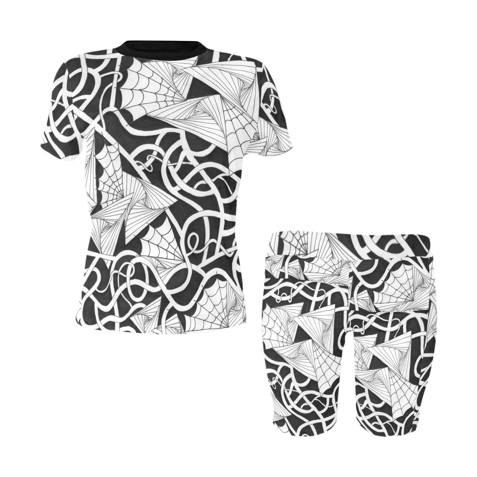 Spider Webs n Things Womens Active Wear Set(ModelSets 03) - Image 3