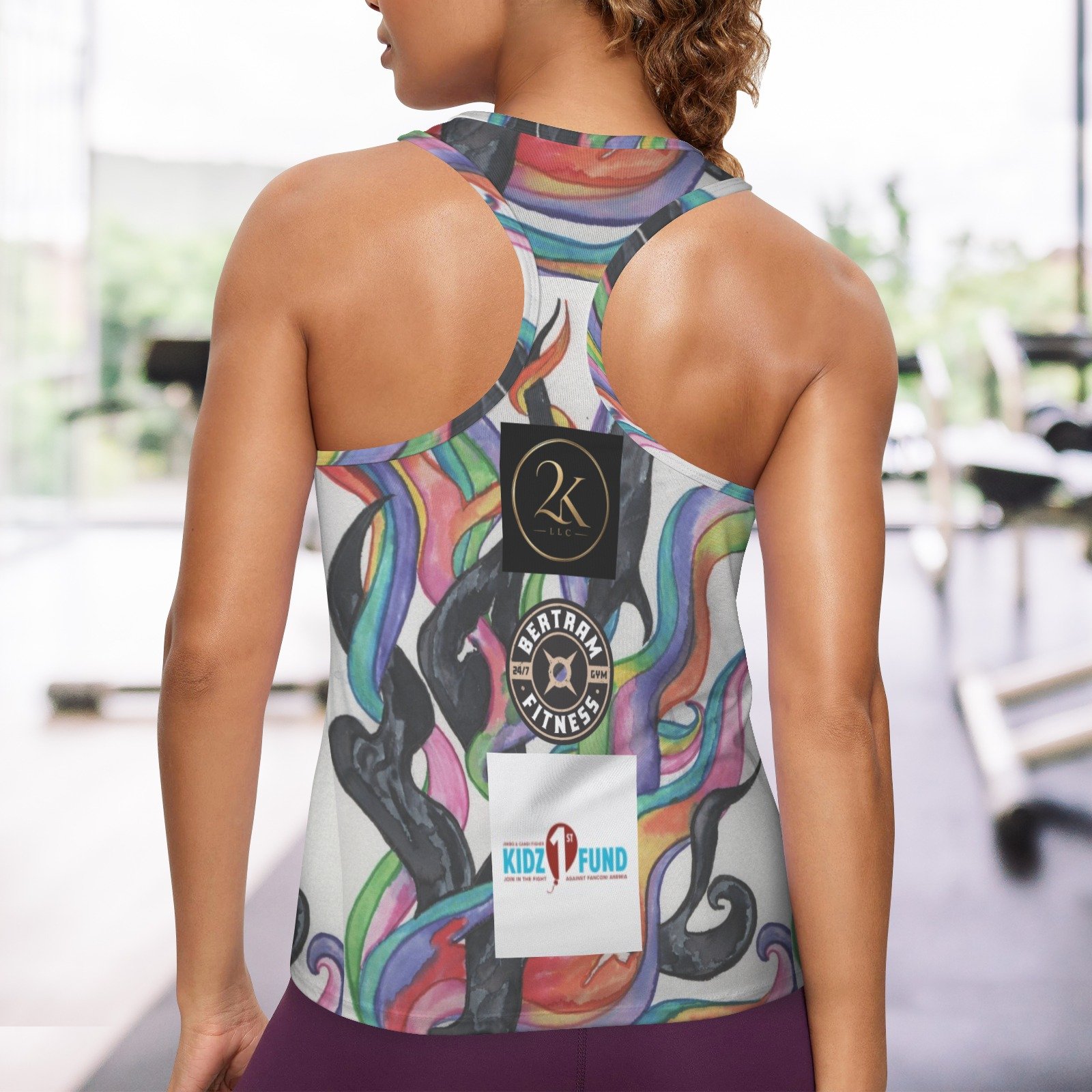 Jessica custom Racerback Active Tank Tops - Image 3