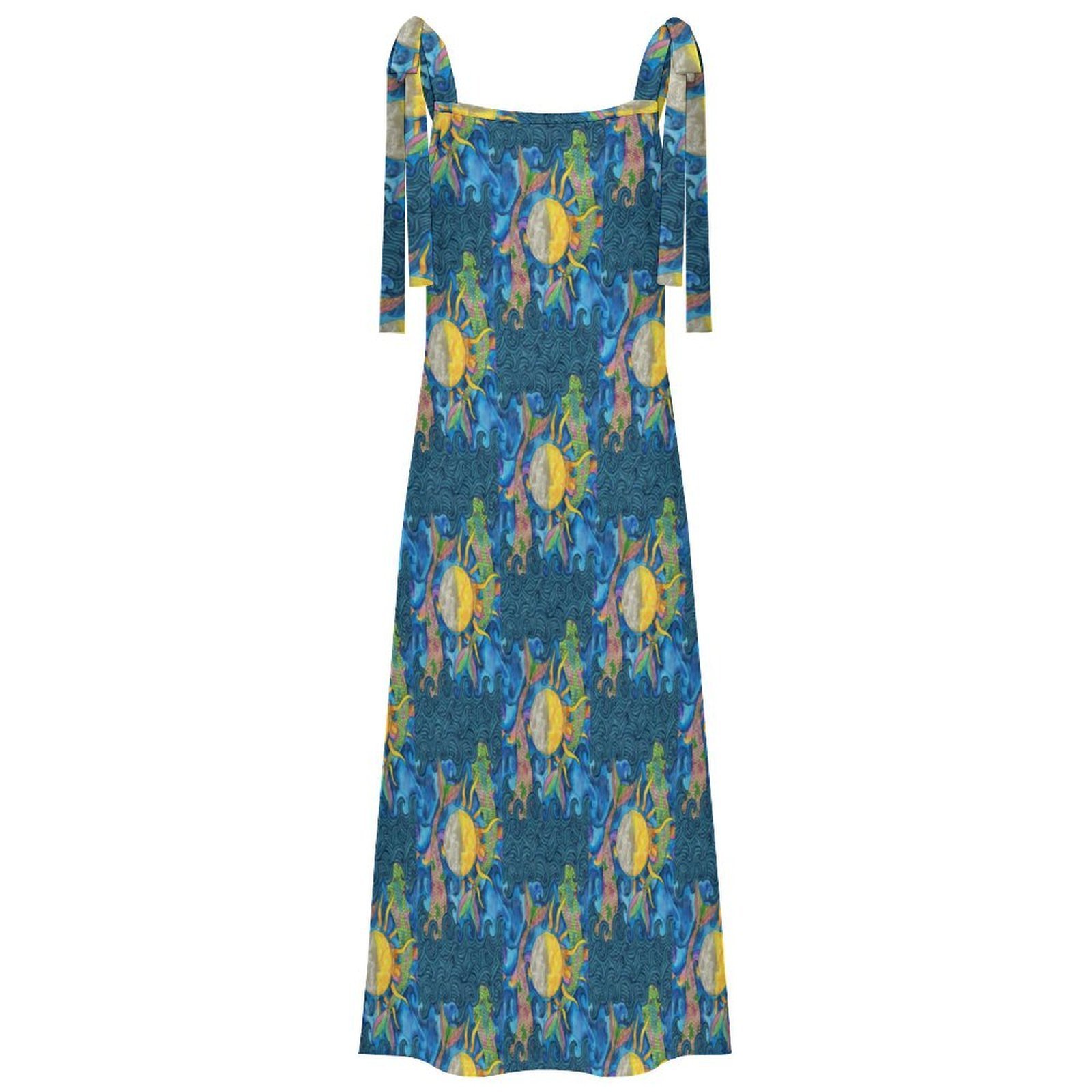 Mermaid Tales Womens Milk Silk Maxi Dress - Image 2