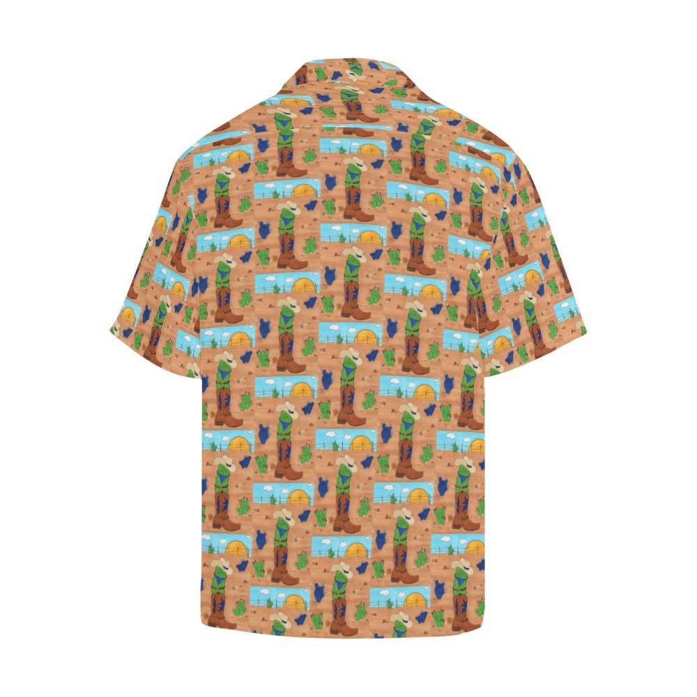Cowboy Pickle Men's All Over Print Hawaiian Shirt (Model T58) - Image 4