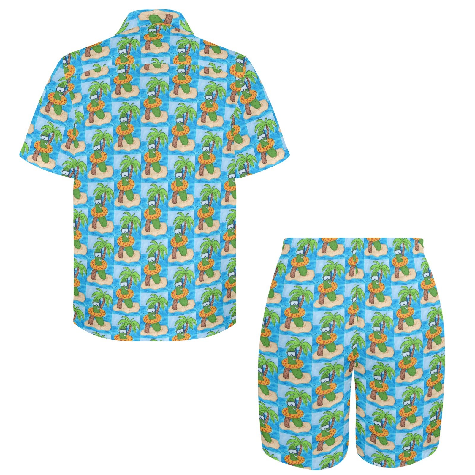 Summer Pickle Mens Shirt and Shorts Outfit (Model Sets 26) - Image 5