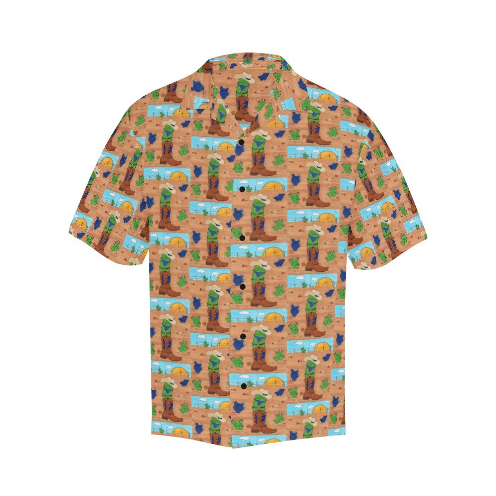 Cowboy Pickle Men's All Over Print Hawaiian Shirt (Model T58) - Image 3