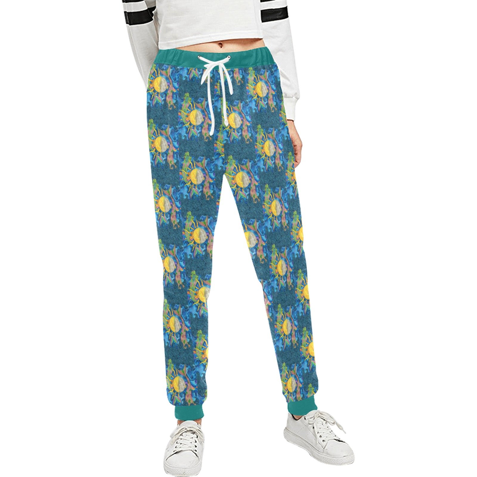 Mermaid Tales Unisex Casual Sweatpants (Model L11)