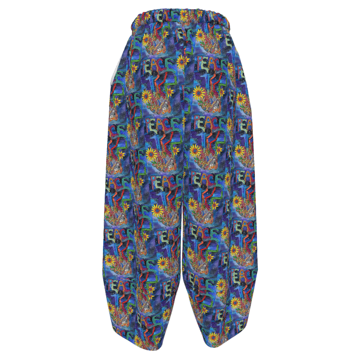 Peace Overcomes Womens Slub linen Jogger Pants - Image 2