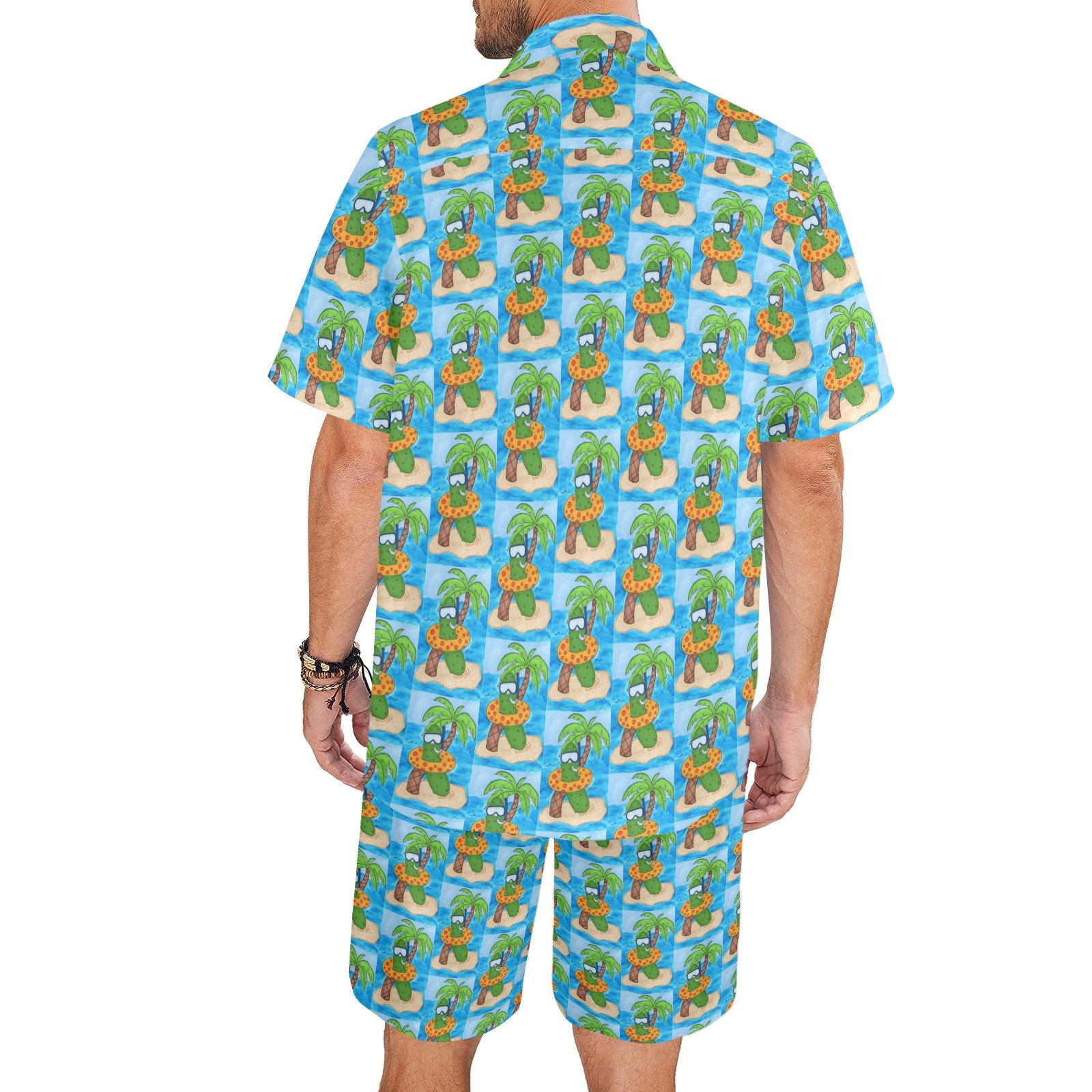 Summer Pickle Mens Shirt and Shorts Outfit (Model Sets 26) - Image 3