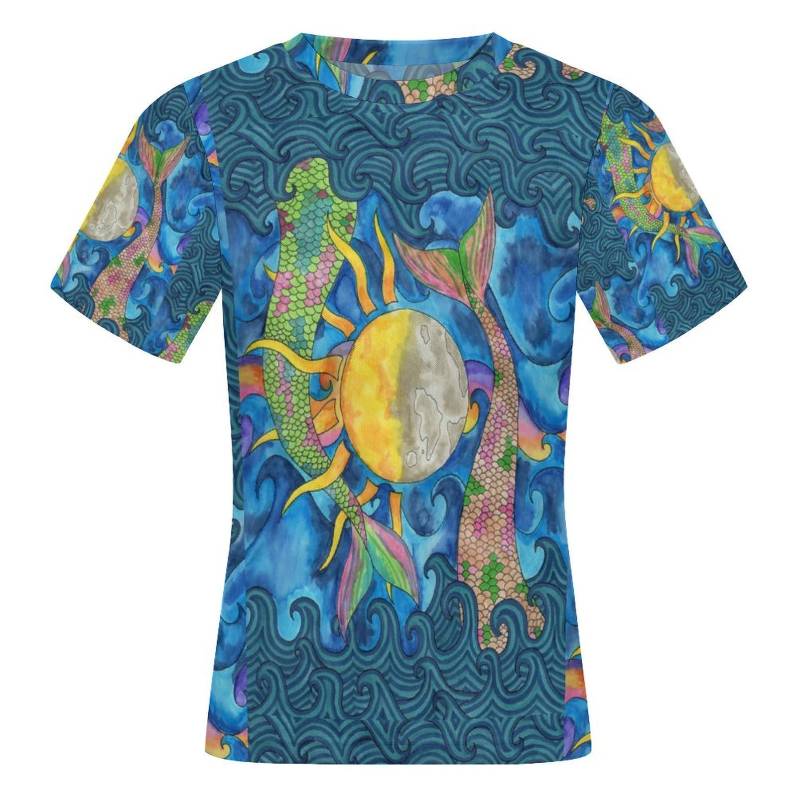 Mermaid Tales Women Mesh T-shirt - Image 2