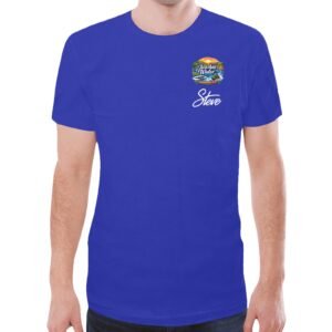Steve Just add water merch front n back logo Custom Men's All Over Print T-shirt ( Model T45 )