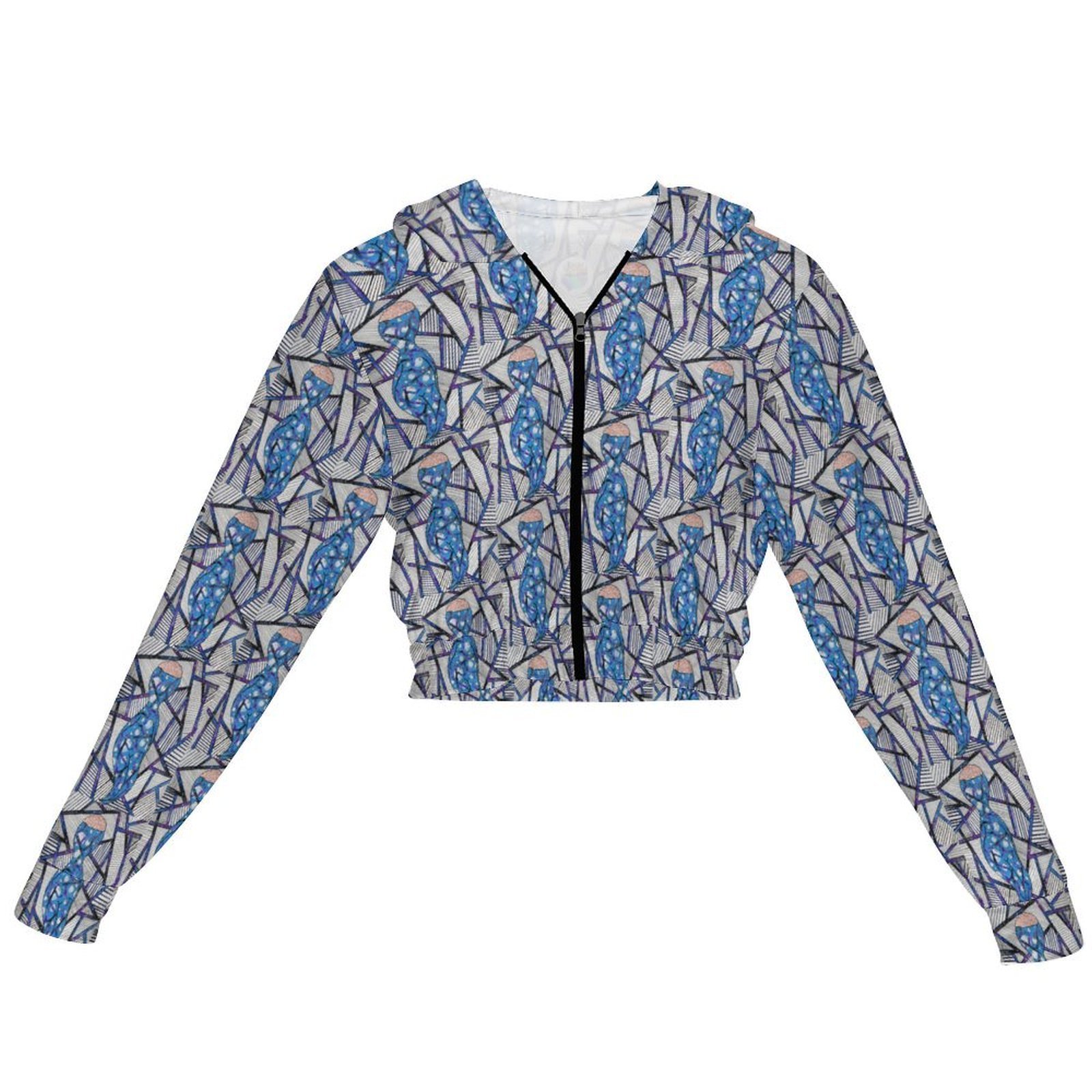 Soul Bubbles Womens Cropped Jacket(MSYX94) - Image 2