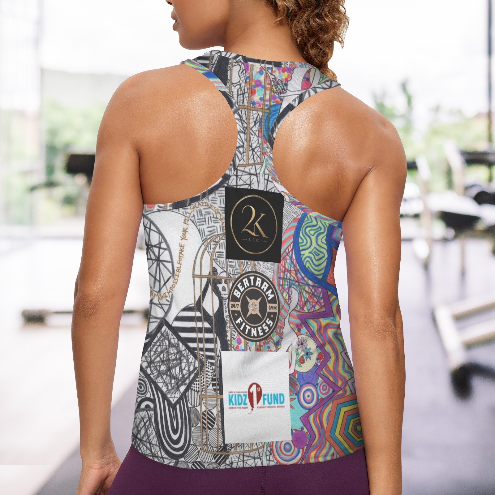 Jessica custom Racerback Active Tank Tops - Image 3