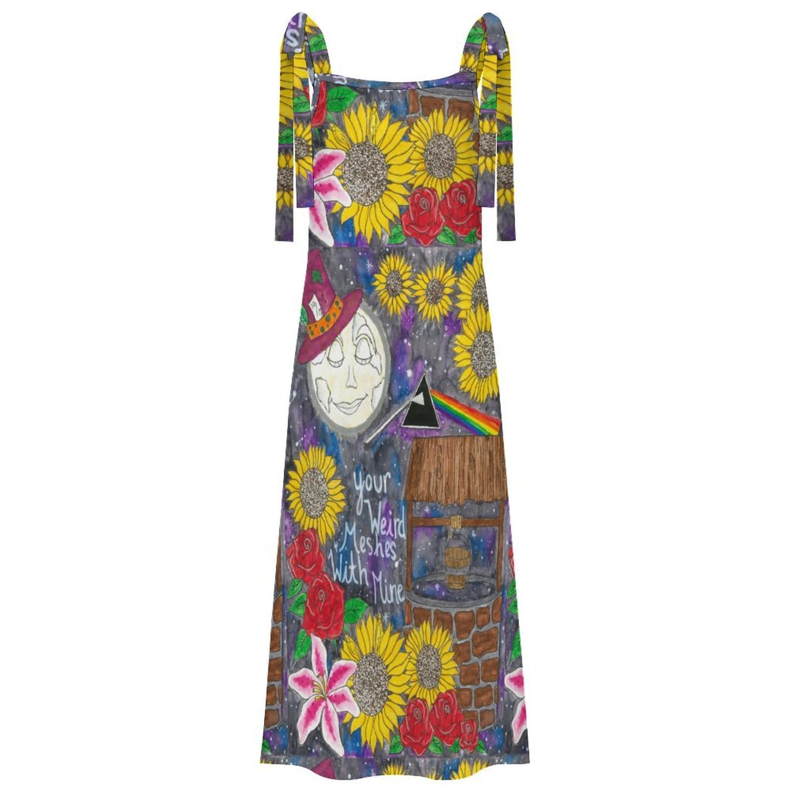 Your Weird Meshes With Milk silk Maxi Dress - Image 2