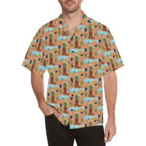 Cowboy Pickle Men's All Over Print Hawaiian Shirt (Model T58)