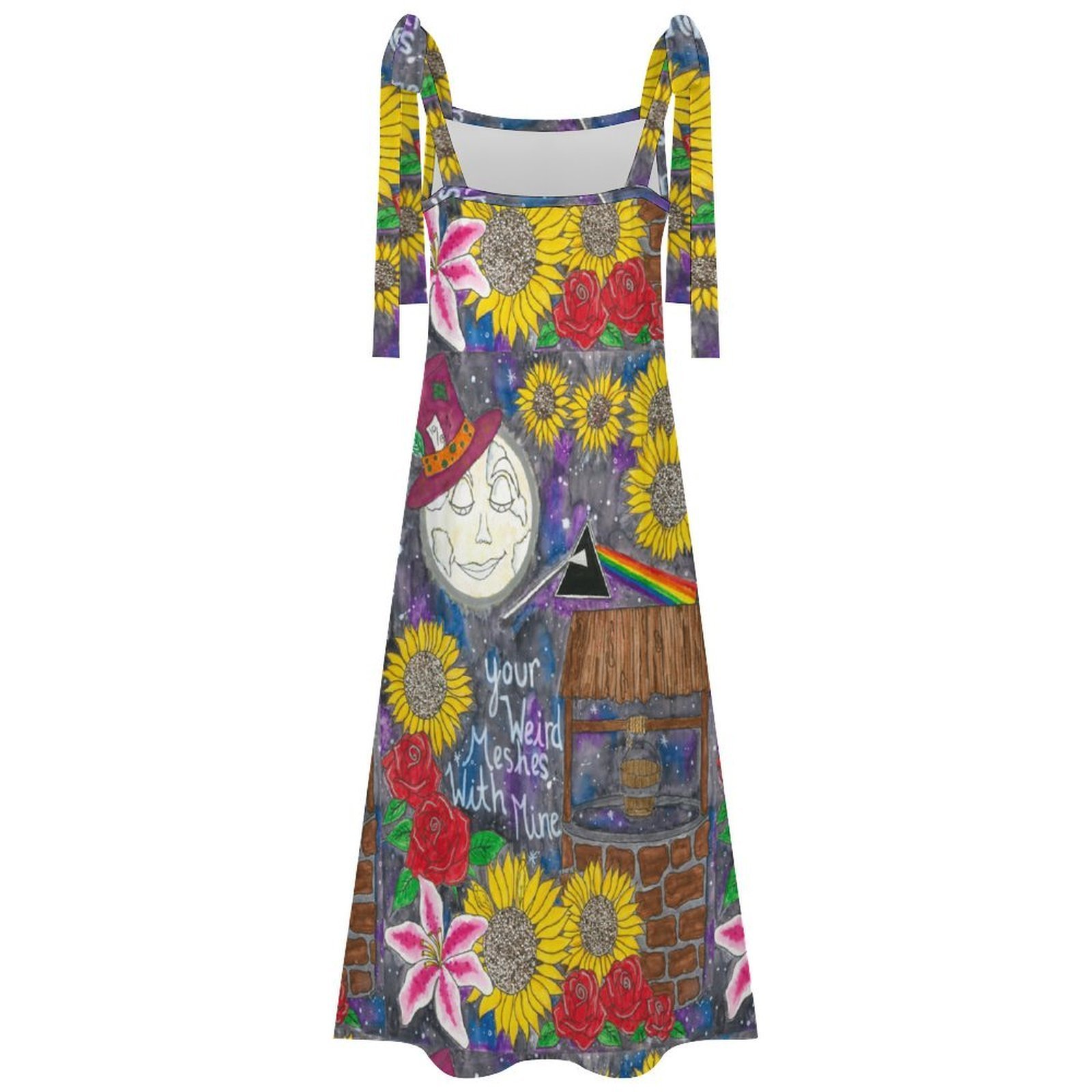 Your Weird Meshes With Milk silk Maxi Dress - Image 3