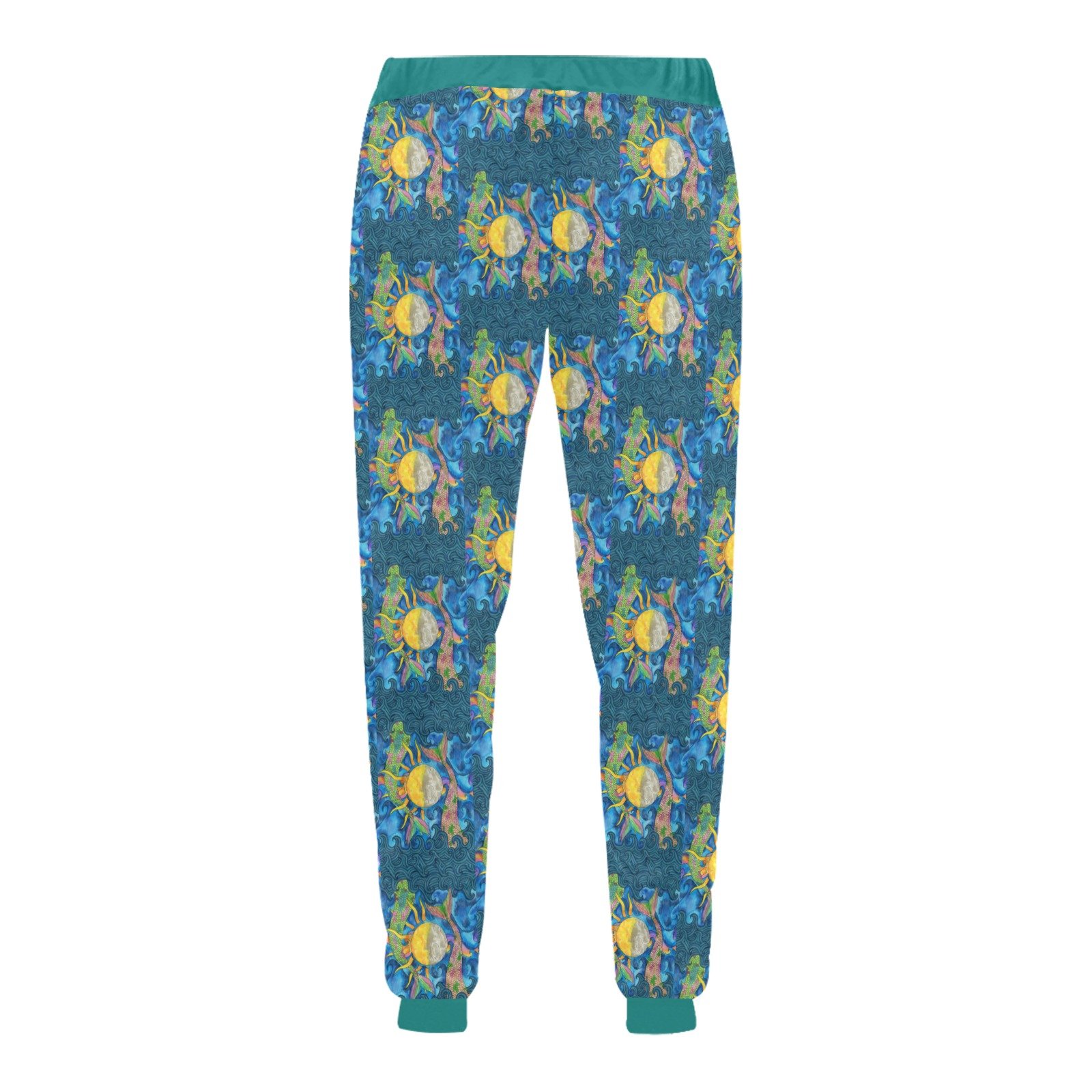 Mermaid Tales Unisex Casual Sweatpants (Model L11) - Image 5
