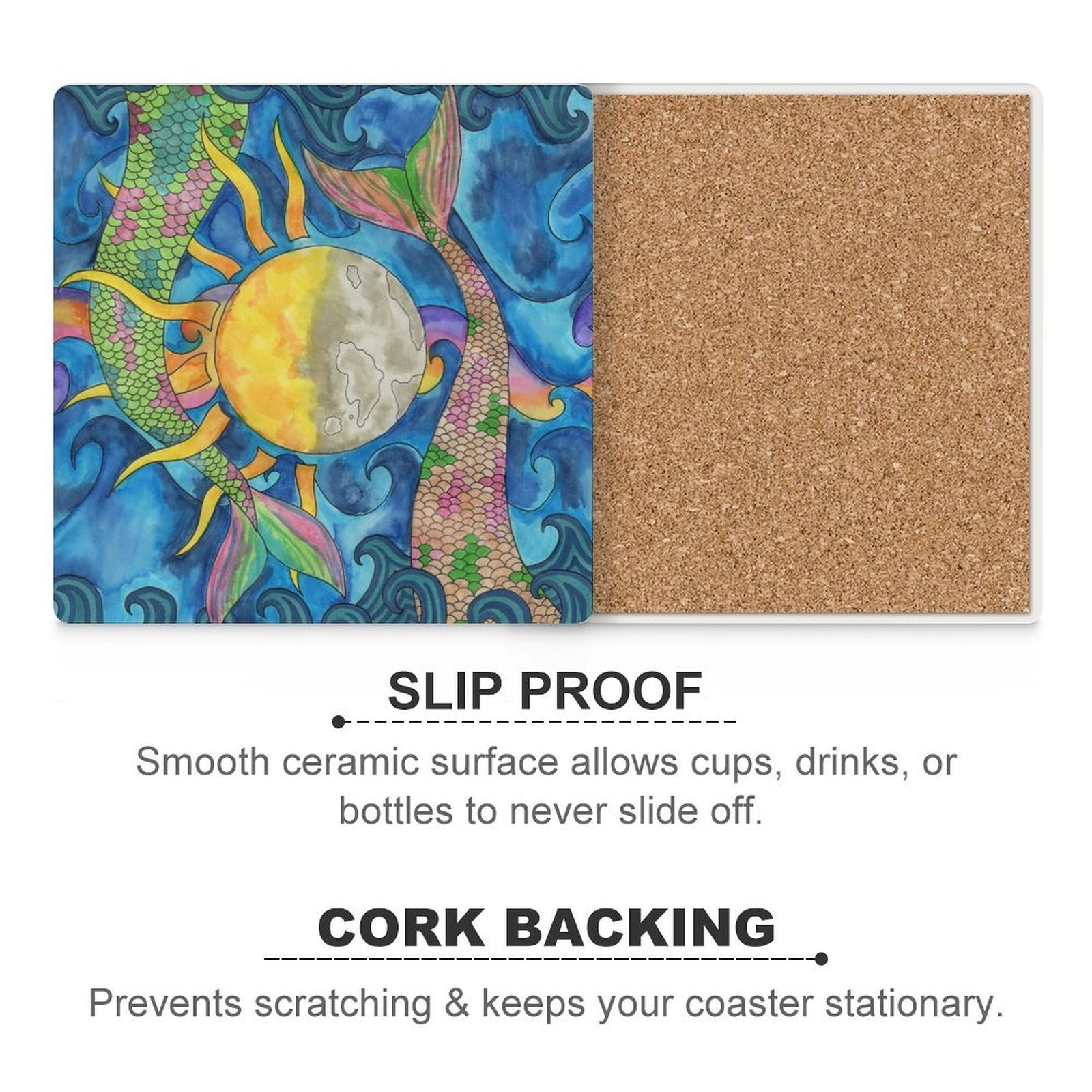 Ceramic Coasters (Square) - Image 5